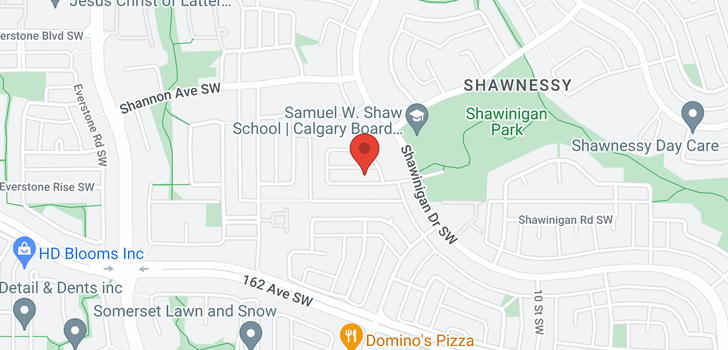 map of 34 SHAWBROOKE CL SW